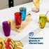 Swirl Multicolour Plastic Tumbler Set of 4