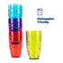 Swirl Multicolour Plastic Tumbler Set of 4
