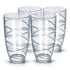Swirl Plastic Tumbler Set of 4