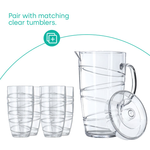Swirl Outdoor 2L Pitcher - Transparent