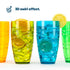 Swirl Multicolour Plastic Tumbler Set of 6