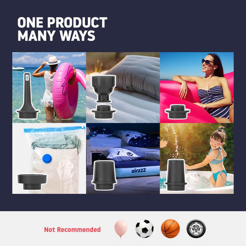 3-in-1 Portable USB Air Pump