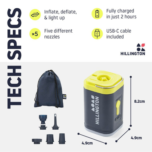 3-in-1 Portable USB Air Pump