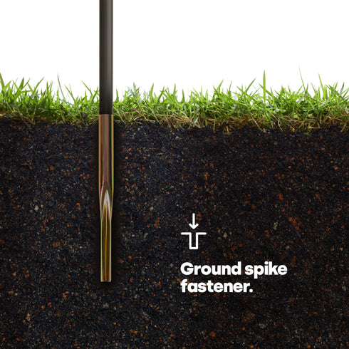 4-Arm Rotary Clothes Airer - Black