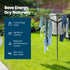 4-Arm Rotary Clothes Airer - Black