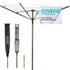 4-Arm Rotary Clothes Airer - Black