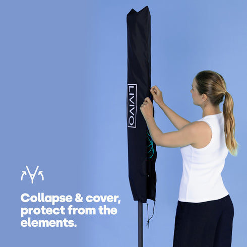 4-Arm Rotary Clothes Airer - Charcoal