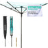 4-Arm Rotary Clothes Airer - Charcoal