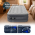 airzzZ SlumberPlus Air Bed Single - High Raised with Built-in Electric Pump - Grey Flocked