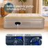 airzzZ SlumberPlus Air Bed Double - High Raised with Built-in Electric Pump - Beige Flocked