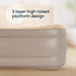 airzzZ SlumberPlus Air Bed Double - High Raised with Built-in Electric Pump - Beige Flocked