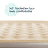 airzzZ SlumberPlus Air Bed Double - High Raised with Built-in Electric Pump - Beige Flocked