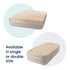 airzzZ SlumberPlus Air Bed Double - High Raised with Built-in Electric Pump - Beige Flocked