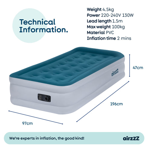 SlumberPlus Self Inflating Single Air Bed