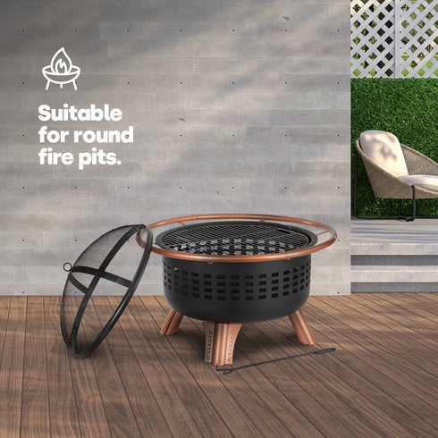 Round Fire Pit Cover - Green