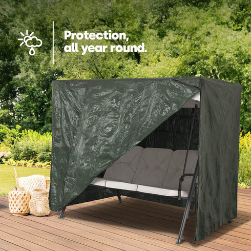 3-Seater Garden Swing Cover - Green