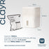 Clayr HumiDrop Refillable Interior Dehumidifier 1000ml - Off White 2 Refill Bags