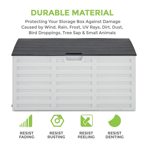 260L Outdoor Storage Box with Wheels