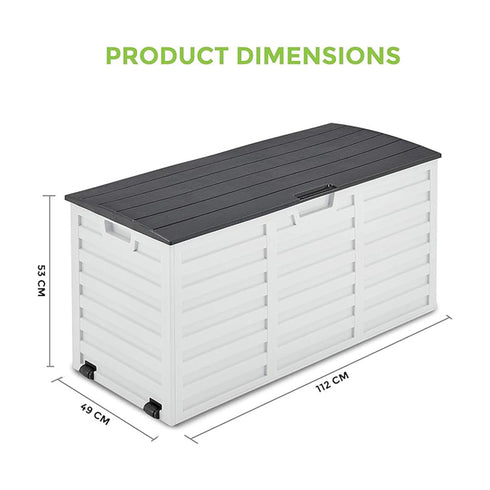 260L Outdoor Storage Box with Wheels