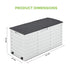 260L Outdoor Storage Box with Wheels