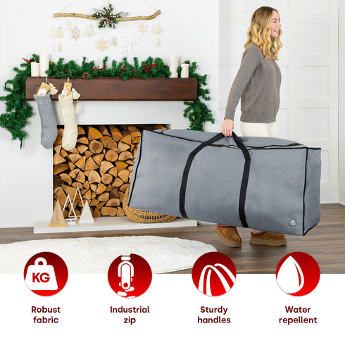 7ft Premium Christmas Tree Storage Bag - Grey
