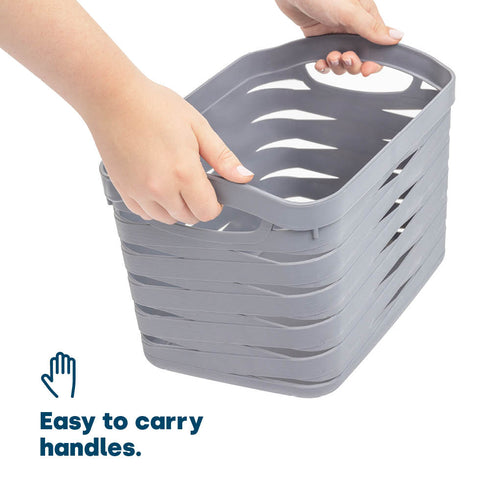 Kaari Grey Woven Basket - 22L