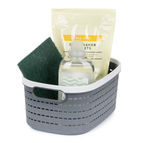 8L Ulana Woven Basket - grey