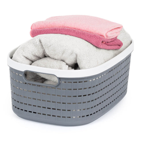 14L Ulana Woven Basket - grey