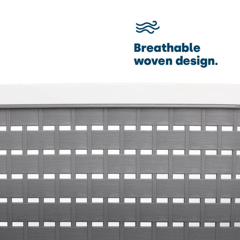 14L Ulana Woven Basket - grey