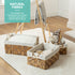 Seagrass woven baskets, Set of 3 - Natural