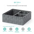 Strap Baskets, Set of 4 - Grey
