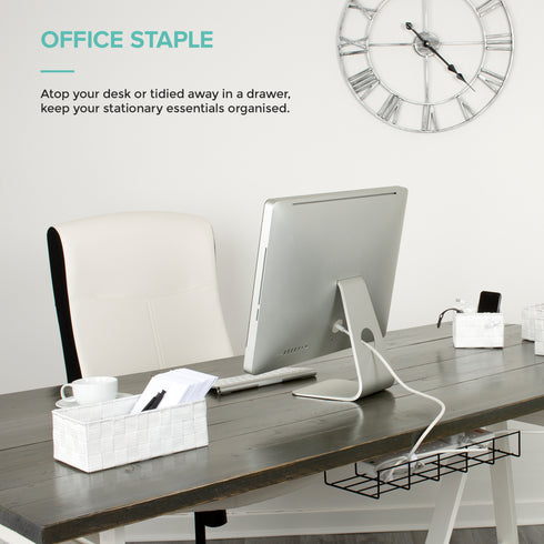 Strap Baskets, Set of 4 - Grey