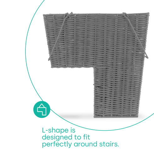 Stair Storage Basket - Grey