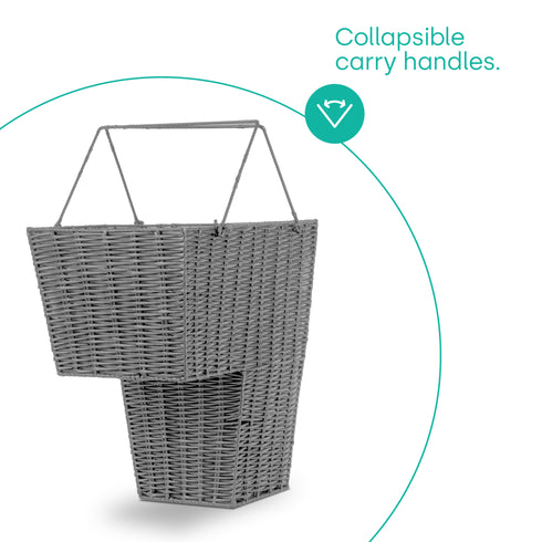 Stair Storage Basket - Grey