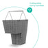 Stair Storage Basket - Grey