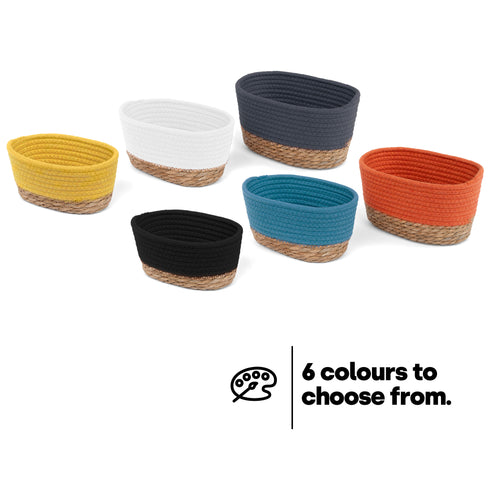 Tulla Seagrass Basket Set -Charcoal