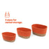 Tulla Seagrass Basket Set - Coral
