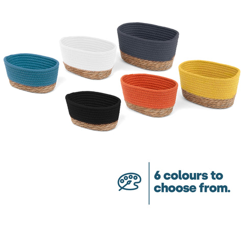 Tulla Seagrass Basket Set - Ocean