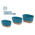 Tulla Seagrass Basket Set - Ocean