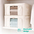 LIVIVO Foldable Storage Bags 3 Pack XL - Clear Window Steel Frame