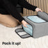 Set of 3 Large Zipping Foldable Fabric Storage Boxes