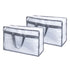 Set of 2 PVC Storage Bags - Transparent