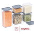 Food Storage Containers Set of 5 - Grey