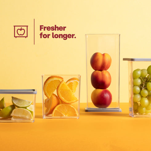 Food Storage Containers Set of 5 - Grey