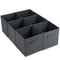 Foldable Storage Cubes Set of 6 - Grey