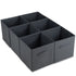 Foldable Storage Cubes Set of 6 - Grey
