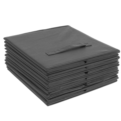 Foldable Storage Cubes Set of 6 - Grey