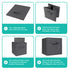 Foldable Storage Cubes Set of 6 - Grey