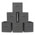 Foldable Storage Cubes Set of 6 - Grey