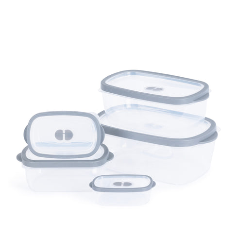 5 Airtight Meal Prep Container Set - Rectangular